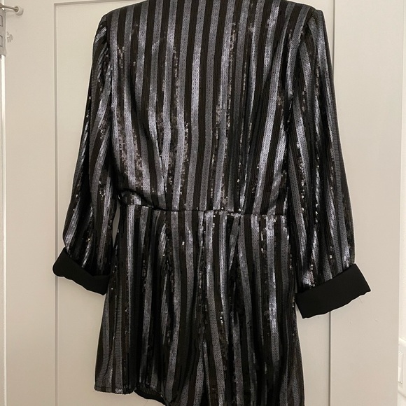 River Island Striped Sequin Romper - Picture 4 of 5